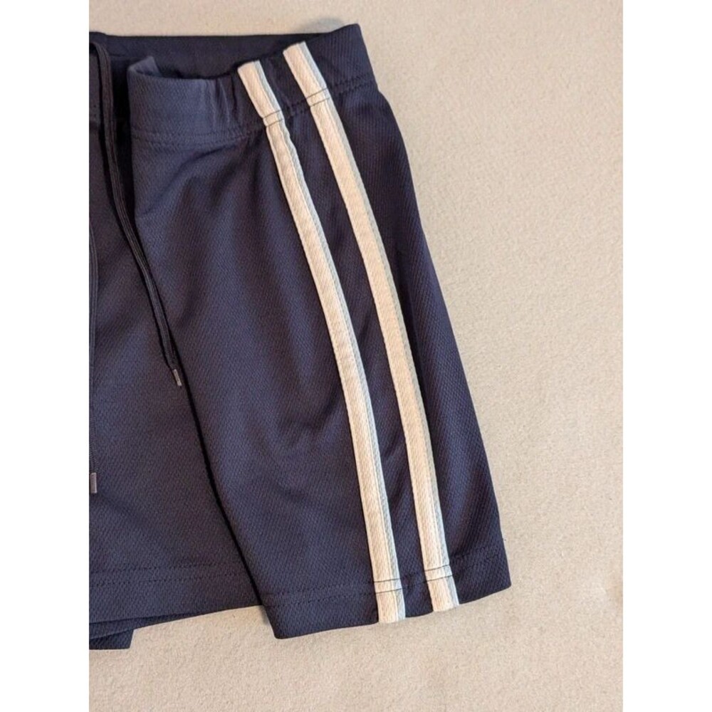 Vintage Y2K Pro Spirit Navy Blue Track Shorts Side Stripe Athletic Mesh Large